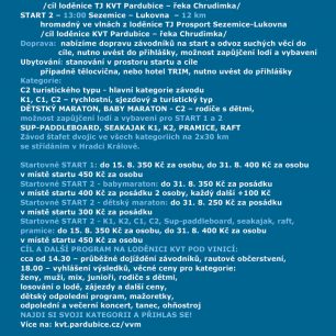 Pozvánka na 49. Východočeský vodácký maraton