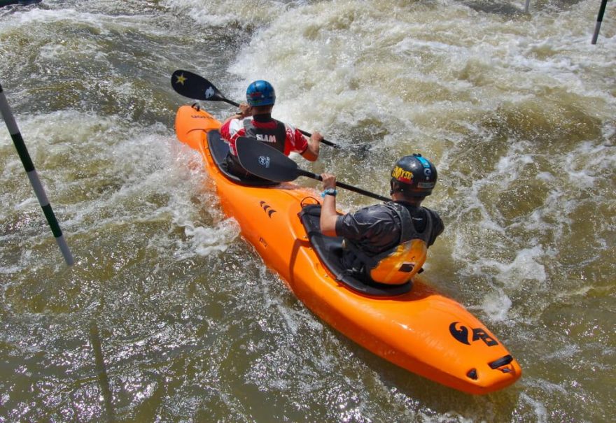 Deblkajak Prijon 2B - testování v Troji