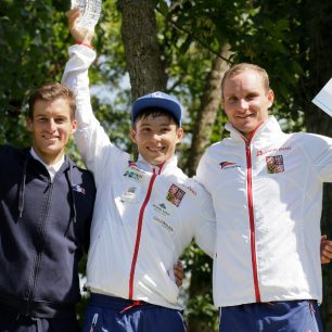Celkoví vítězové Světového poháru, včetně prvního Jiřího Prskavce a třetího Víta Přindiše / F: Martin Hladík
