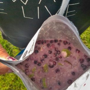 Snídaně šampionů je připravená - ovesná kaše s kokosem, borůvkami, fíky a chia semínky