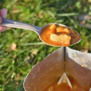 Takových kusů masa a zeleniny potkáte v každé porci spoustu