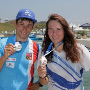 Stříbrný Jiří Prskavec a bronzová Tereza Fišerová / F: Martin Hladík