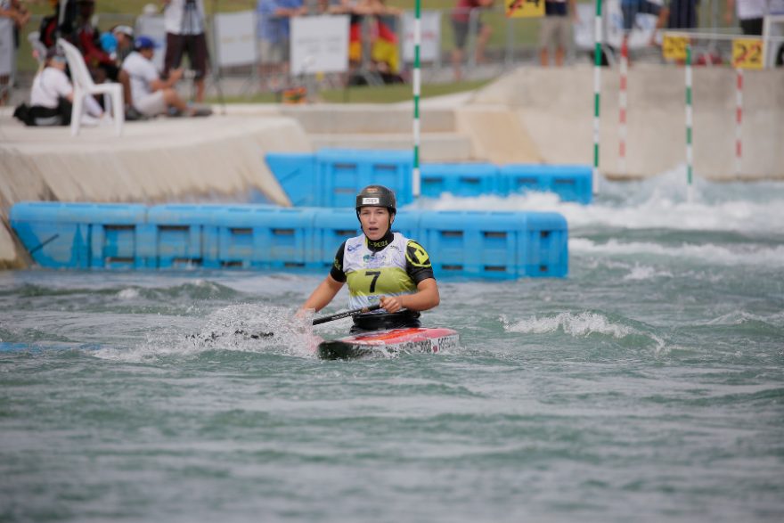 Bronzová singlkanoistka Tereza Fišerová / F: Martin Hladík