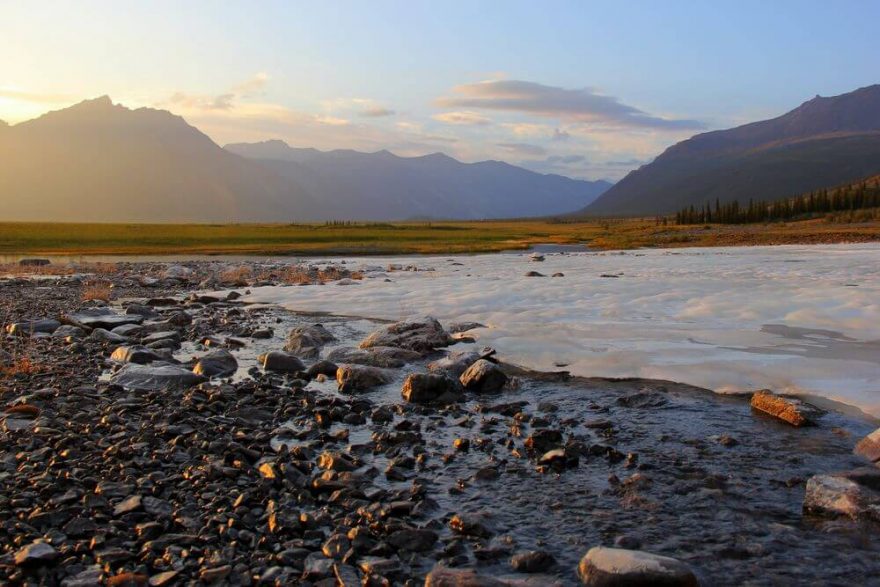 Na některých místech se sníh a led udrží skoro celé léto