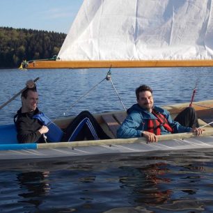 Na oplachtěné pramici, Seč 2016 / F: archiv Davida Svobody