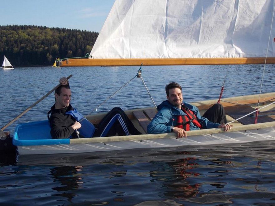 Na oplachtěné pramici, Seč 2016 / F: archiv Davida Svobody