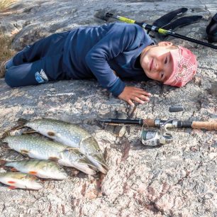 Největší rybářský úlovek - vyjímečně jsme měli ryby i k obědu