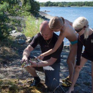 S tátou jsme chytali ryby