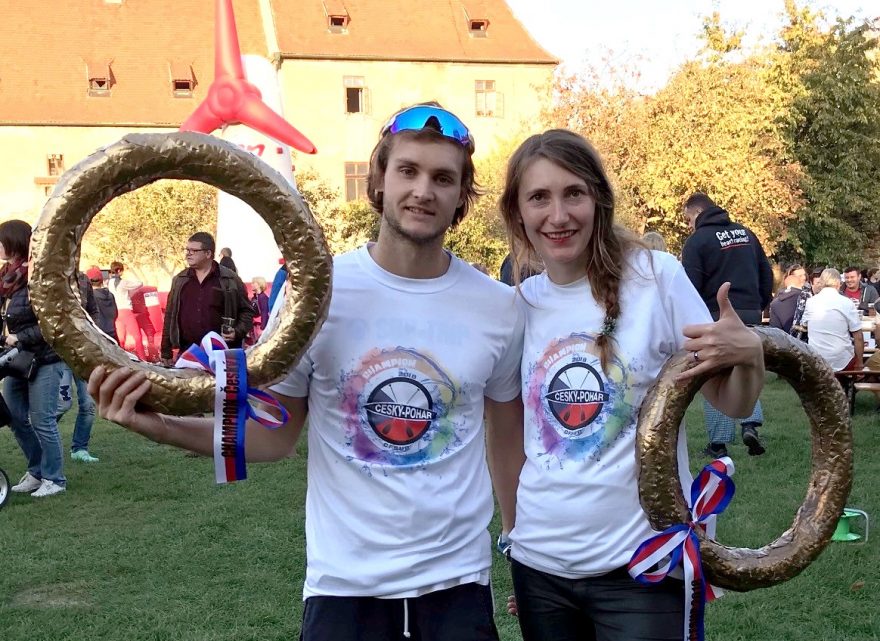 Šampioni Českého poháru 2018 Ondřej Petrák a Lucie Fialová