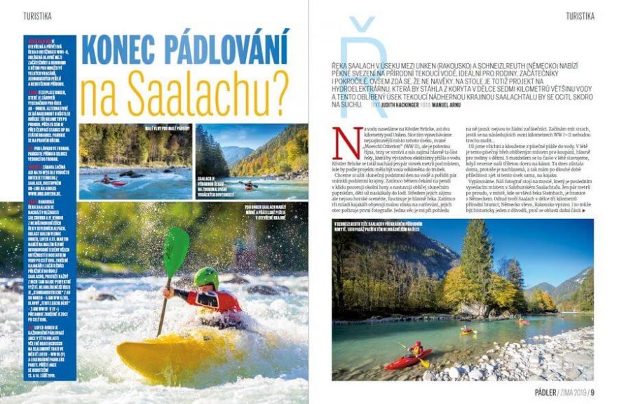 Rakouská řeka Saalach