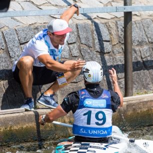 Tomáš se svým trenérem / F: archiv Tomáše Raka, ČSK a HiKO SPORT