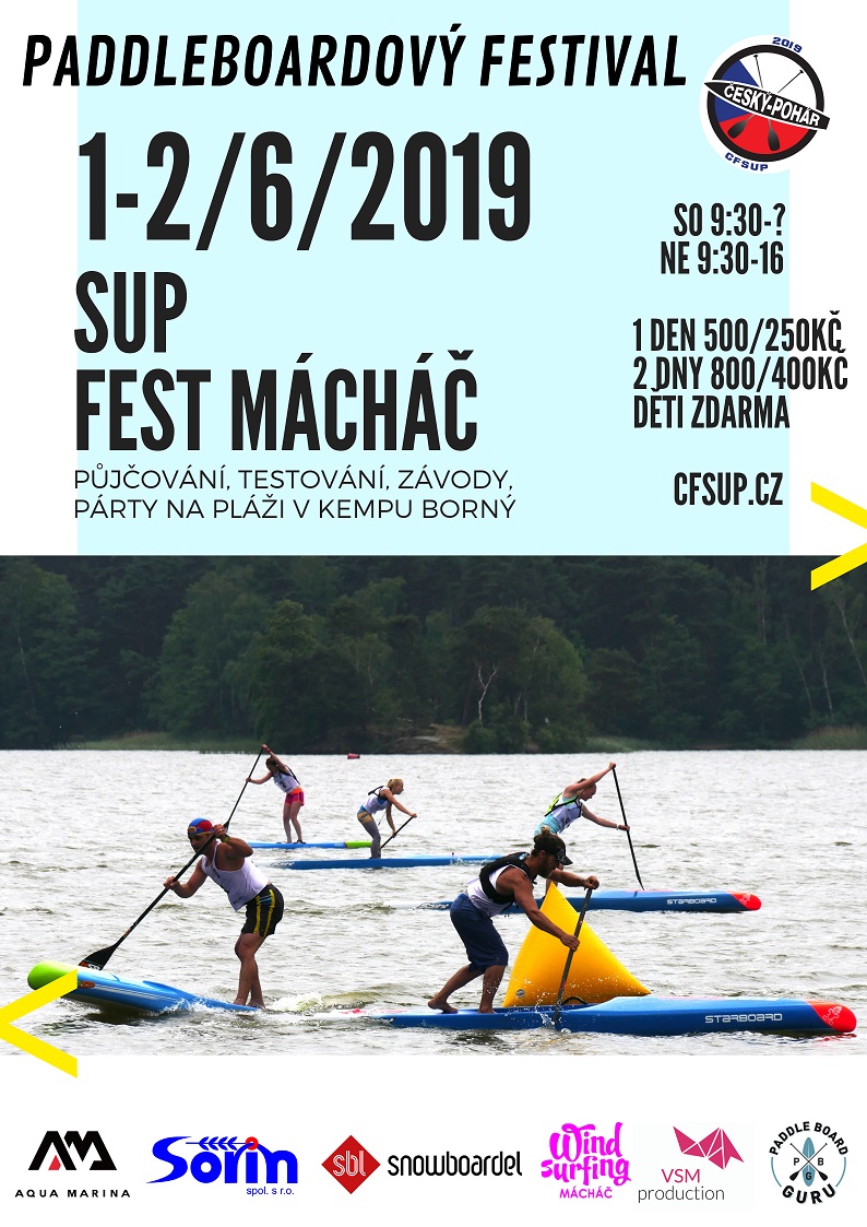 Léto začíná paddleboardovým festivalem na Máchově jezeře