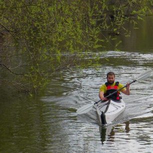 Několik jízd jsem s lodí absolvoval na domácí Doubravě