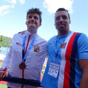 Tomáš Sobíšek s trenérem Janem Andrlíkem / F: Alena Charvátová