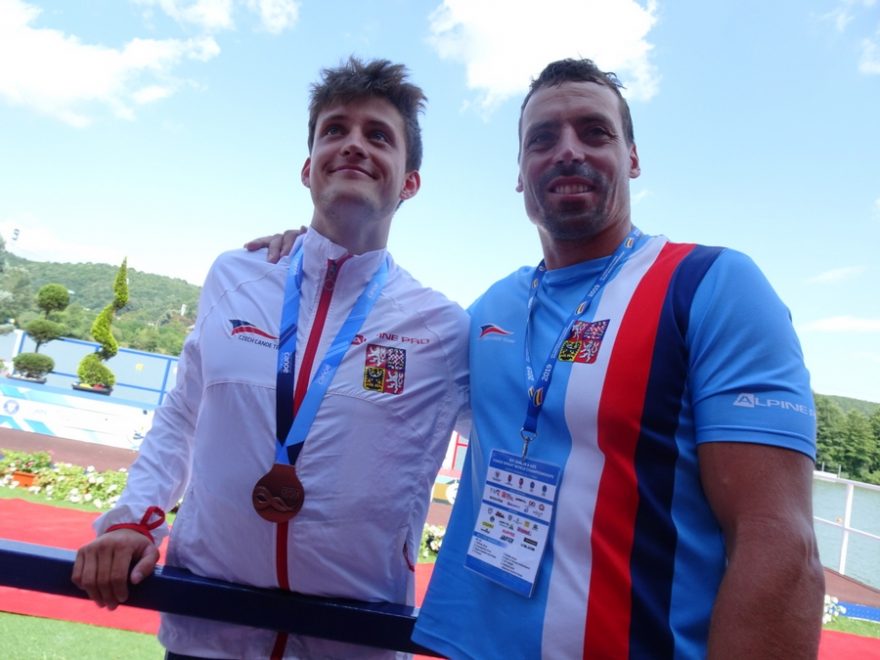 Tomáš Sobíšek s trenérem Janem Andrlíkem / F: Alena Charvátová
