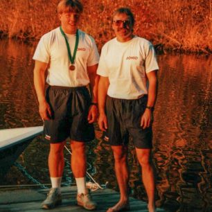 Milan se svým svěřencem Jiřím Prskavcem starším / F: archiv Milana Bílého