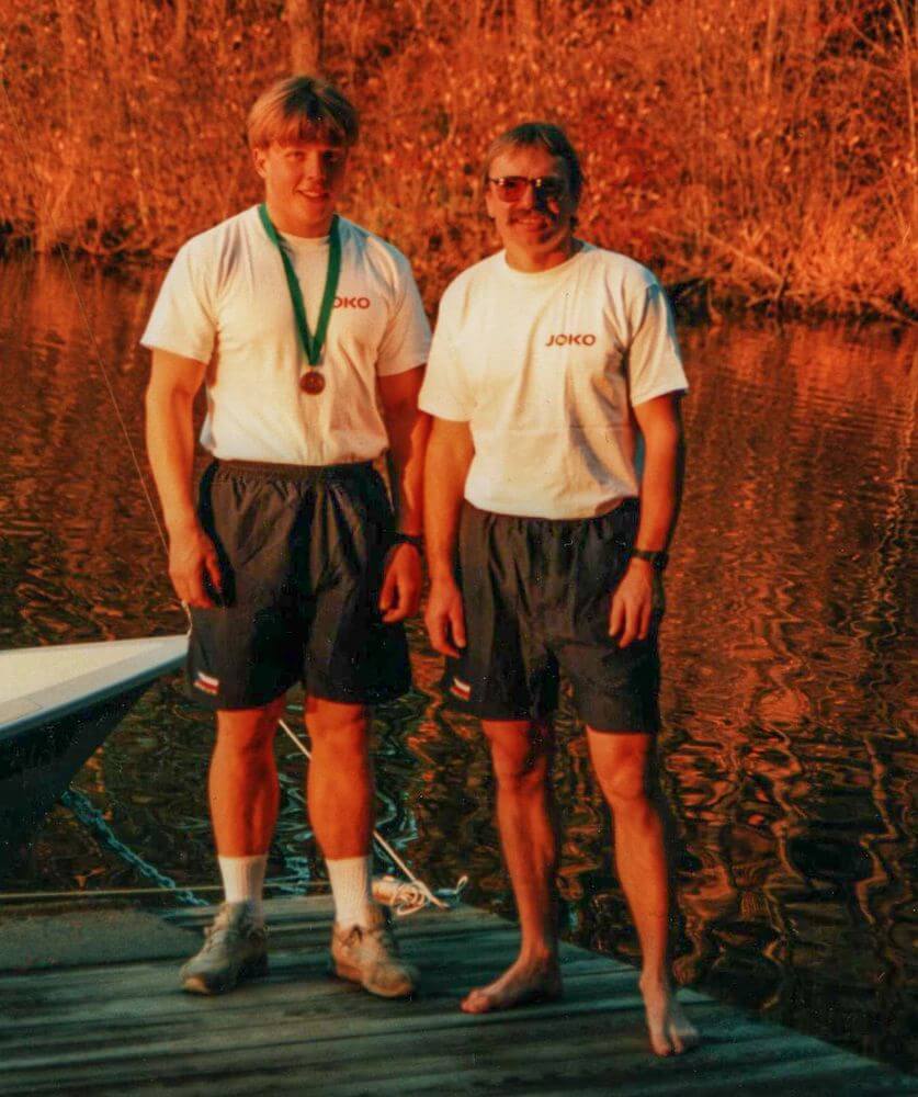 Milan se svým svěřencem Jiřím Prskavcem starším / F: archiv Milana Bílého