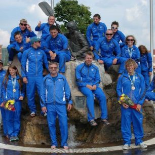 Milan s reprezentačním družstvem na MS U23 Wassau v roce 2019, kde působil jako šéftrenér / F: archiv Milana Bílého