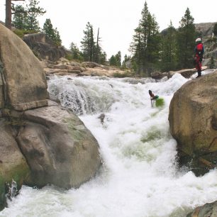 Antoine v první výraznější peřeji prvního dne