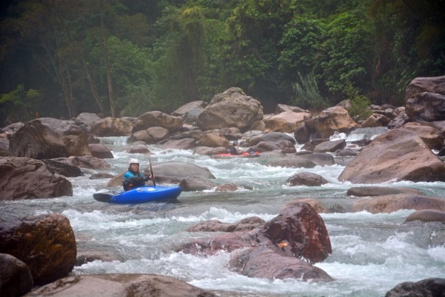 Borůvka kličkuje mezi kameny