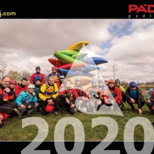 Vodácký kalendář Padluj.com 2020 - titulní strana