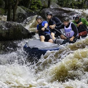 ČP sjezd 2019 R4 muži, Čertovy proudy, Schody, posádka z Mladé Boleslavi - MB Team / F: Vašek Kolář