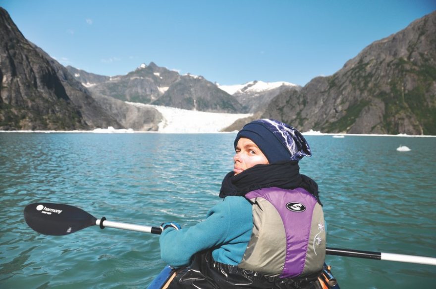 Před čelem ledovce v La Conte Bay