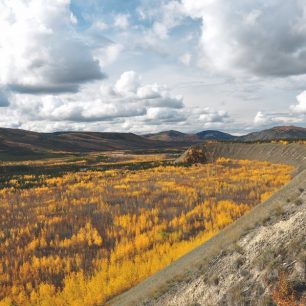 Podzimní krajina na Yukonu