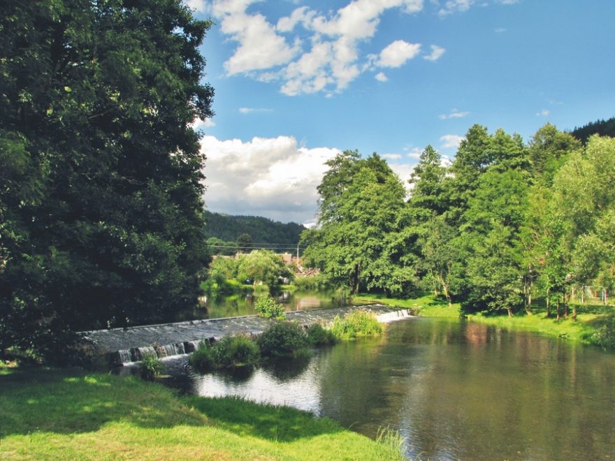 Jez Koroužné ř.km 107,3 - nízký stav