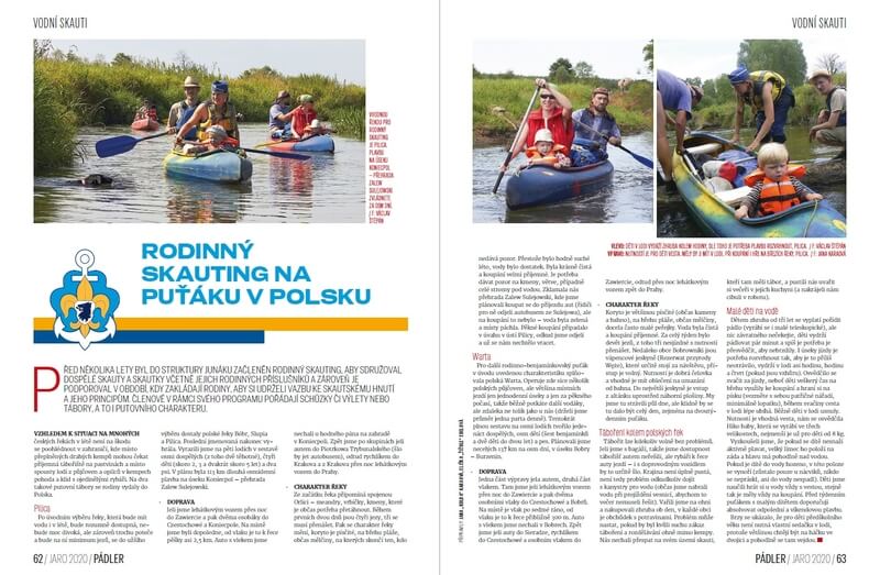 Rodinný skauting na polských řekách