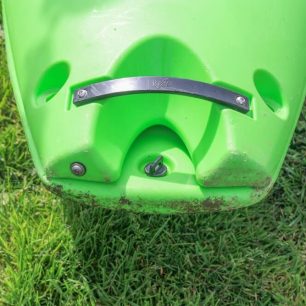 Detail zádě s nasazenou přídavnou palubou