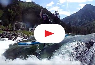 Oblíbená rakouská řeka Salza z pohledu paddleboardisty