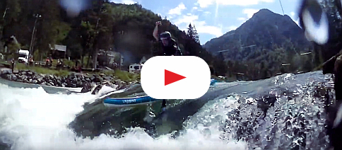 Oblíbená rakouská řeka Salza z pohledu paddleboardisty