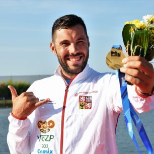 Pepa se zlatou medailí z MS Montemor-O-Welho 2018, K1 500M / F: Ivana Roháčková