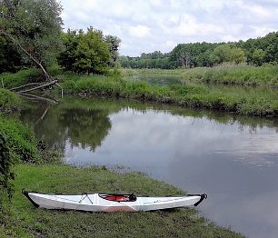 V okolí Břeclavi už je Dyje opravdu velkým říčním tokem