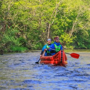 Jedna z mnoha drobných peřejí