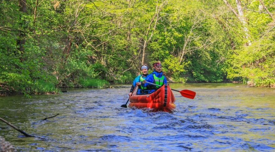 Jedna z mnoha drobných peřejí