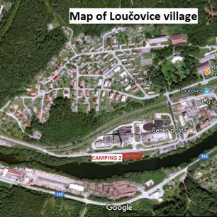 Orientační mapka Loučovic