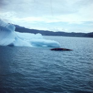 80.léta minulého tisíciletí, kajak půjčený z Islandu, Grónsko