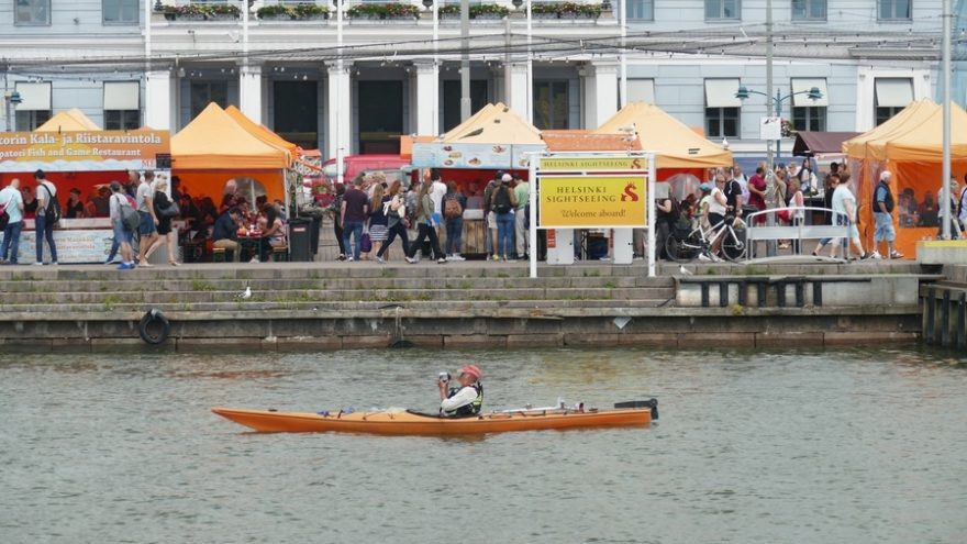 Plavba Helsinkami po přeplutí Aland ze Stockholmu do Turku, 2018
