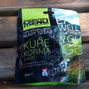 Takhle vypadá hotové jídlo Adventure Menu - READY TO EAT, které váží 400 gramů / F: Vojta Dvořák