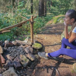 Legíny jsem využila i při táboření