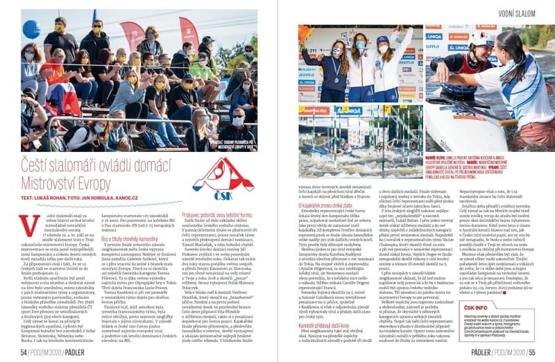 Reportáž z ME ve vodním slalomu napsal reprezentant Lukáš Rohan