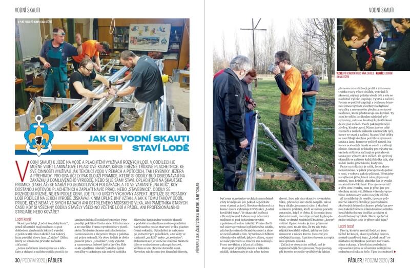 Vodní skauti popsali kurzy stavby lodí Lodní tesař a Lodní kovář