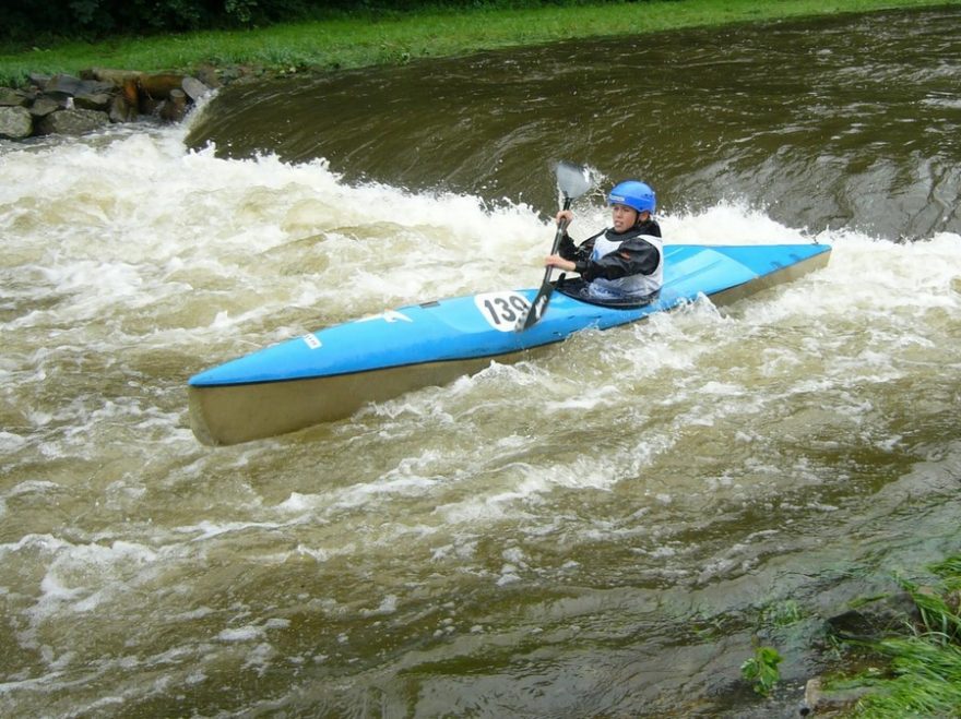 První sjezdové závody, Opava 2010 a mnou tenkrát velmi obávaný válec / F: archiv SK Vltava