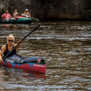 Zamilovat si někonečné sjezdové tréniky v Krumlově na Vltavě se mi vůbec nedařilo. Teď se sem vždy rádá vracím / F: archiv Anežky Paloudové