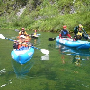 Salza 2007, seznámení s divokou vodou i mateřským oddílem / F: archiv SK Vltava