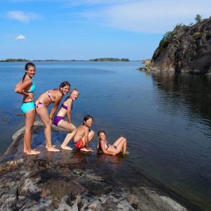 Díky příznivému počasí jsme se letos koupali často / F: archiv expedice