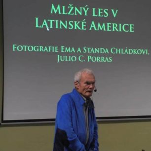 Přednáška během Standovy poslední návštěvy Česka